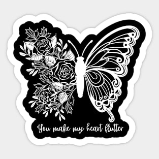 You make my heart flutter Sticker